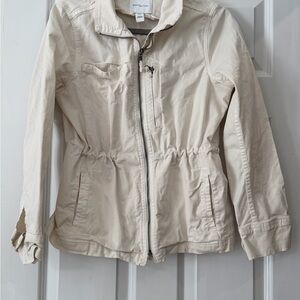 Daily Ritual Beige Utility Jacket
